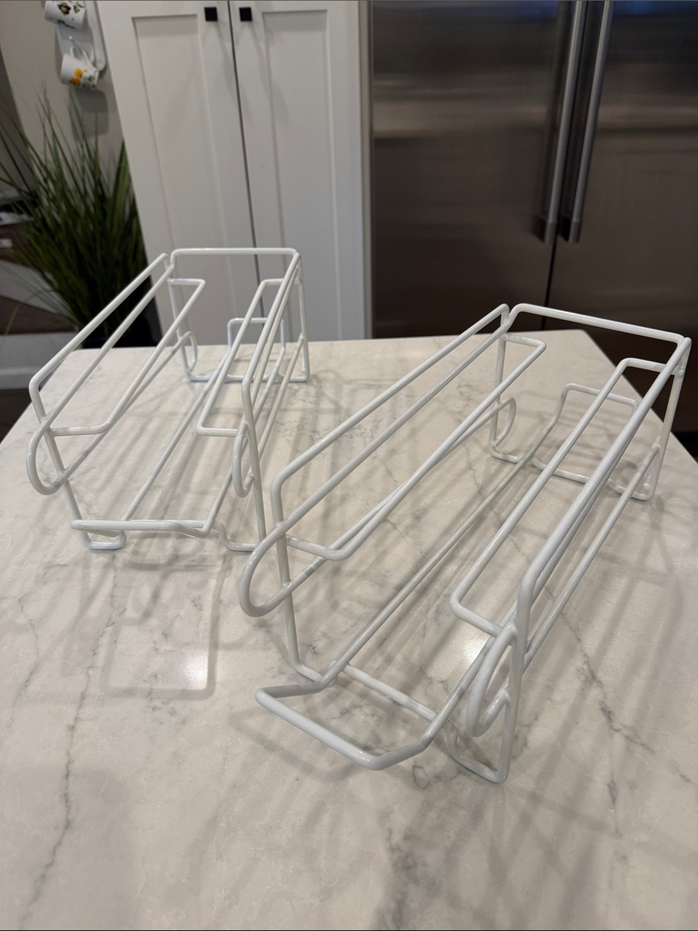 White Wire Soda/Can Dispenser Organizer Rack - Picture 5 of 6